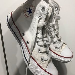 High top white converse